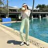 回力运动速干裤女夏季薄款2026最新款大码胖mm冰丝束脚休闲裤舒适裤子 实拍图