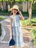 女童连衣裙夏季2026新款儿童夏装蛋糕裙套装女大童公主裙子两件套 蓝色套装【上衣+半身裙】 140 实拍图