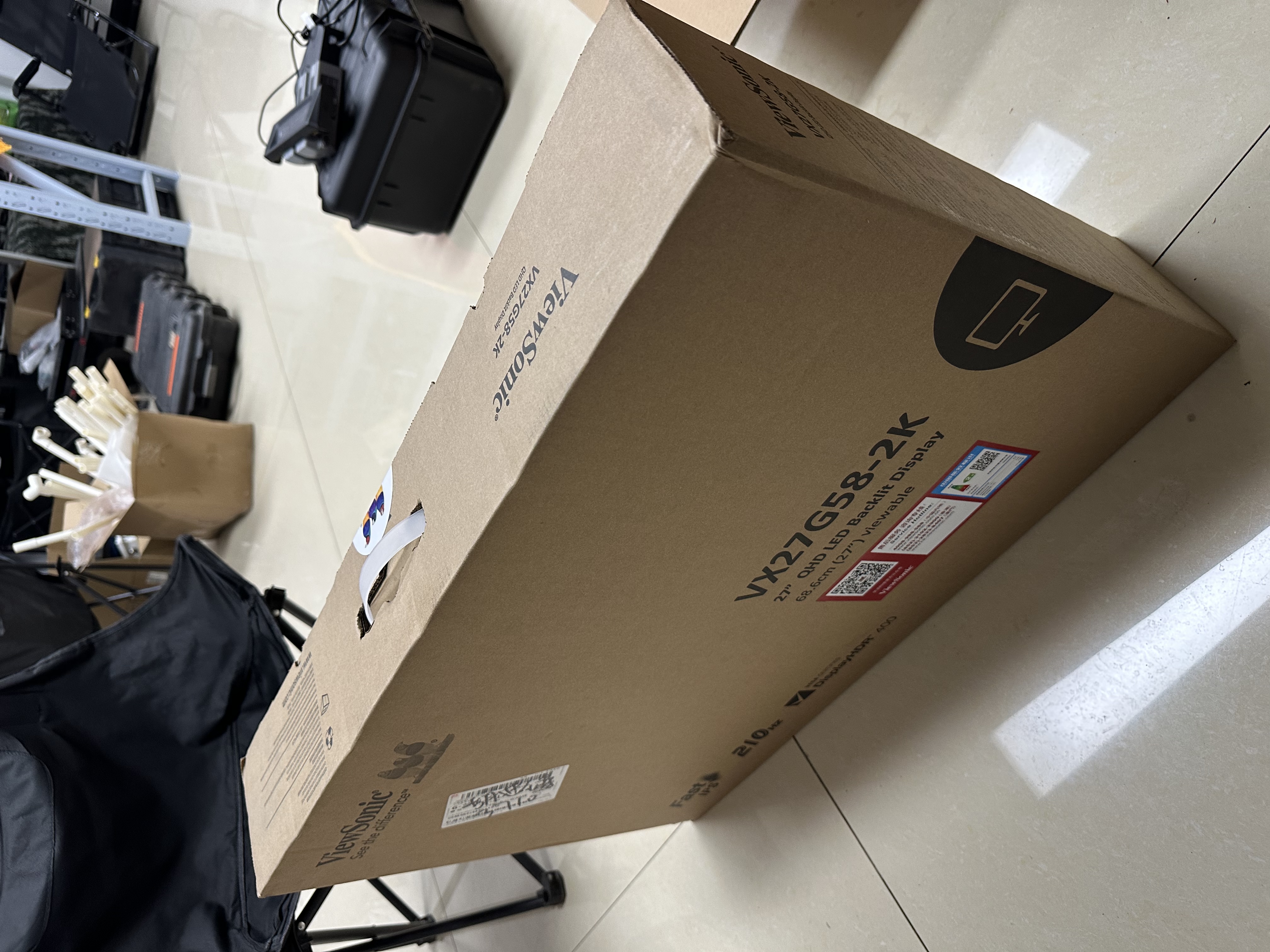 优派27英寸2K FastIPS 原生200超210Hz 硬件低蓝光500nit(max)高亮 1ms电竞三角洲PS5显示器VX27G58-2K 实拍图