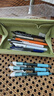 派通（Pentel ）BLN105按动蓝色中性笔高颜值0.5mm签字笔商务学生速干水笔水性笔文具 天蓝杆黑芯3支装 实拍图