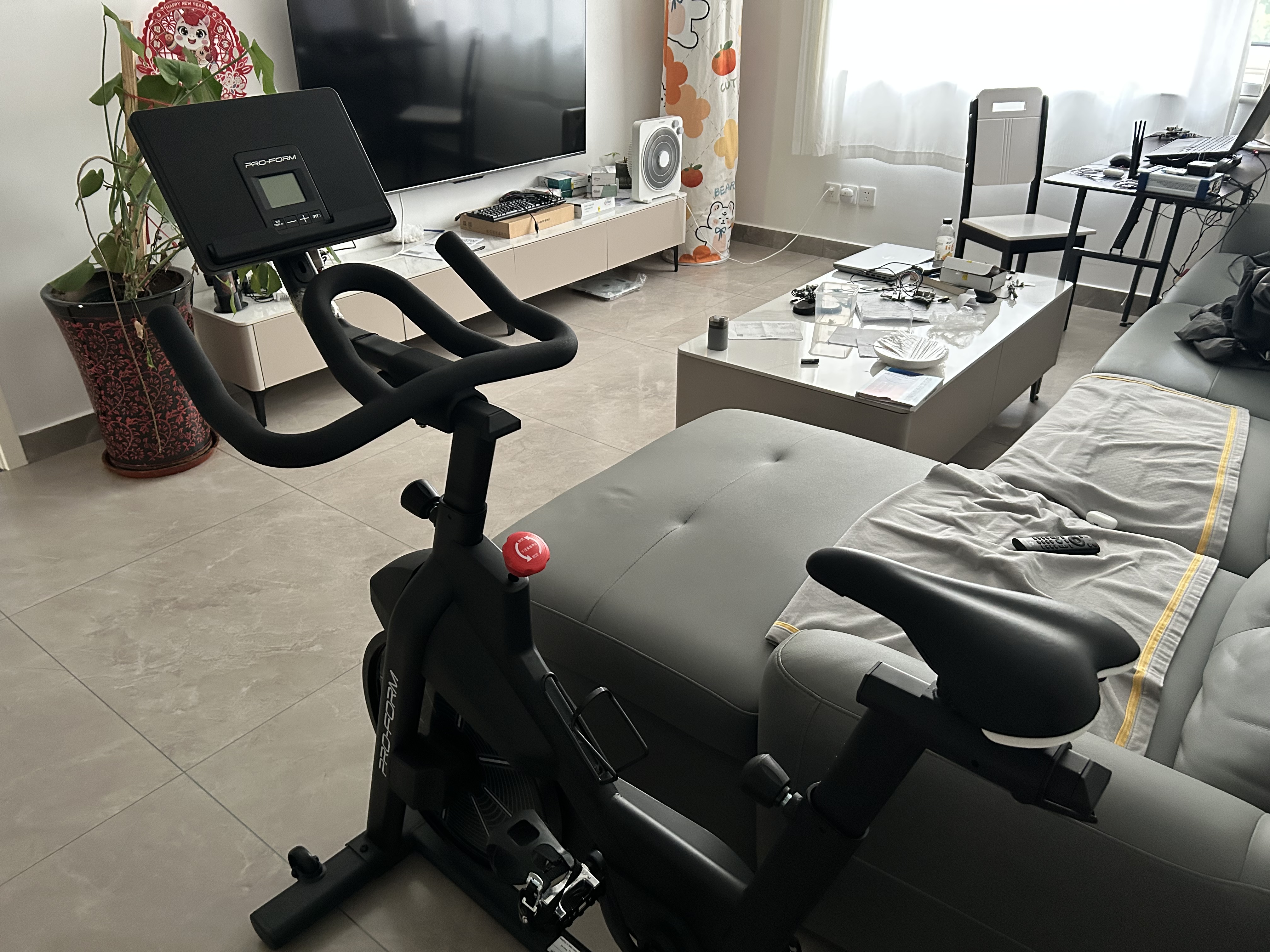爱康（iFIT）动感单车家用电磁控健身车40122多阻力新款健身车器材CX 动感单车【13KG飞轮】 实拍图