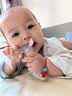 奕思瑞安抚奶嘴0-6个月防胀气牙胶新生婴儿超轻扁头Air款口欲期仿真玩具 实拍图