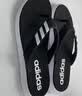 adidas COMFORT FLIP舒适拖鞋人字拖男女阿迪达斯官方轻运动   黑色/白色(推荐选大一码)   46 实拍图