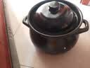 康舒（KANGSHU）砂锅米线家用大容量耐高温炖锅干烧不裂煲汤锅黄焖鸡专用陶瓷沙锅 纯黑汤锅(适合6-12人) 6000ml 实拍图