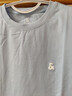 杰克·琼斯（JACK&JONES）26年男装四季打底T恤男士凉感透气多色情侣款短袖t恤水洗不易走形 浅蓝色A43 L 180 实拍图