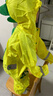 牧萌儿童雨衣男童连体套装防水全身幼儿园女孩小童 活力黄恐龙 XL 实拍图
