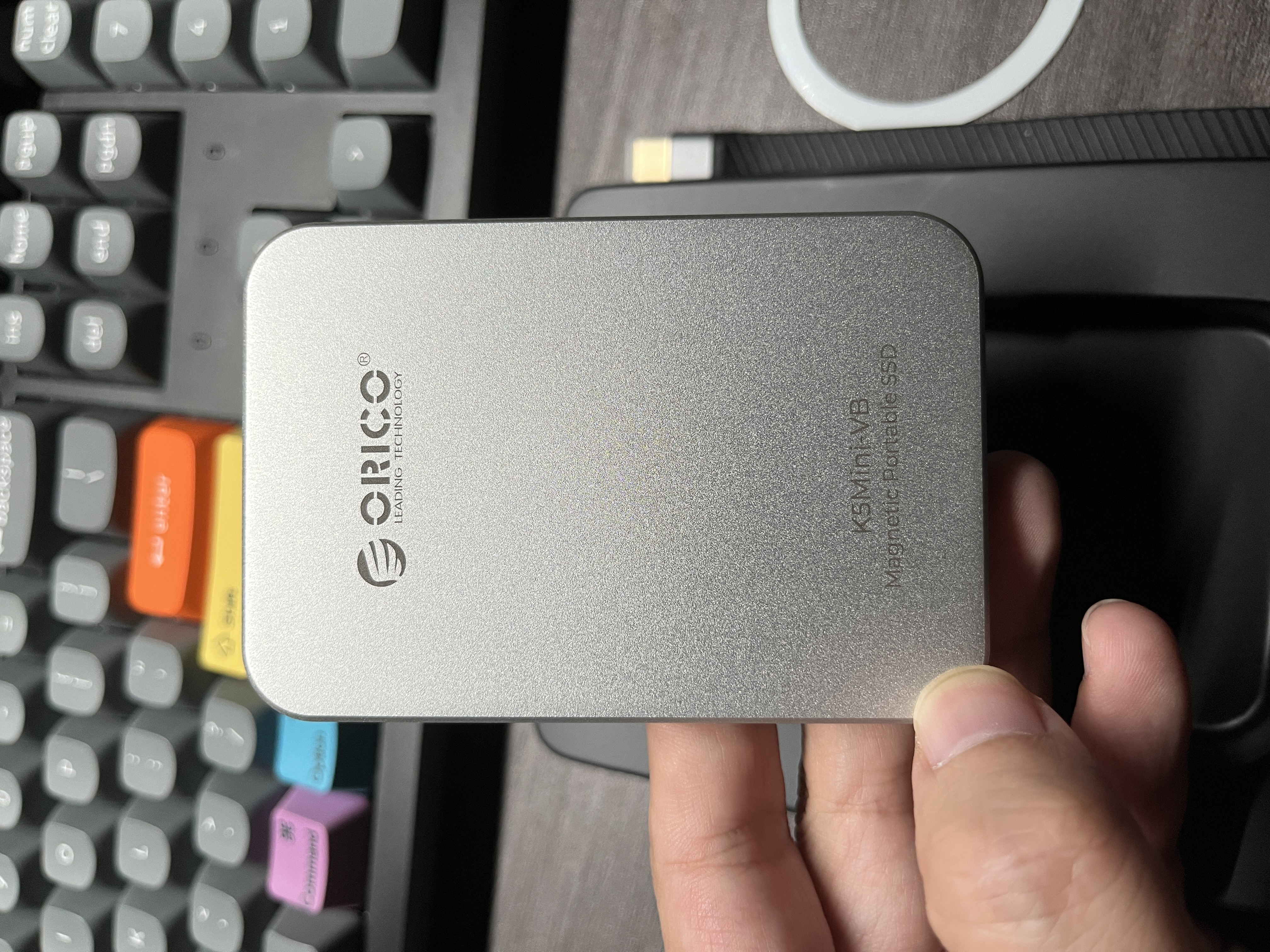 奥睿科（ORICO）480GB 磁吸移动固态硬盘 手机移动硬盘即插即用 PSSD适用苹果手机平板笔记本电脑扩容 K5mini 实拍图