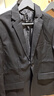 罗蒙高端免烫抗皱西服套装男士商务休闲婚礼正装西服外套上衣服男装 黑色(西服+西裤+衬衫+大礼包) 3XL 实拍图