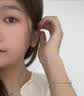 蔓笙纯999足银耳环女养耳洞防闭塞不易过敏耳钉男睡觉免摘耳圈耳骨钉 4mm一对 实拍图