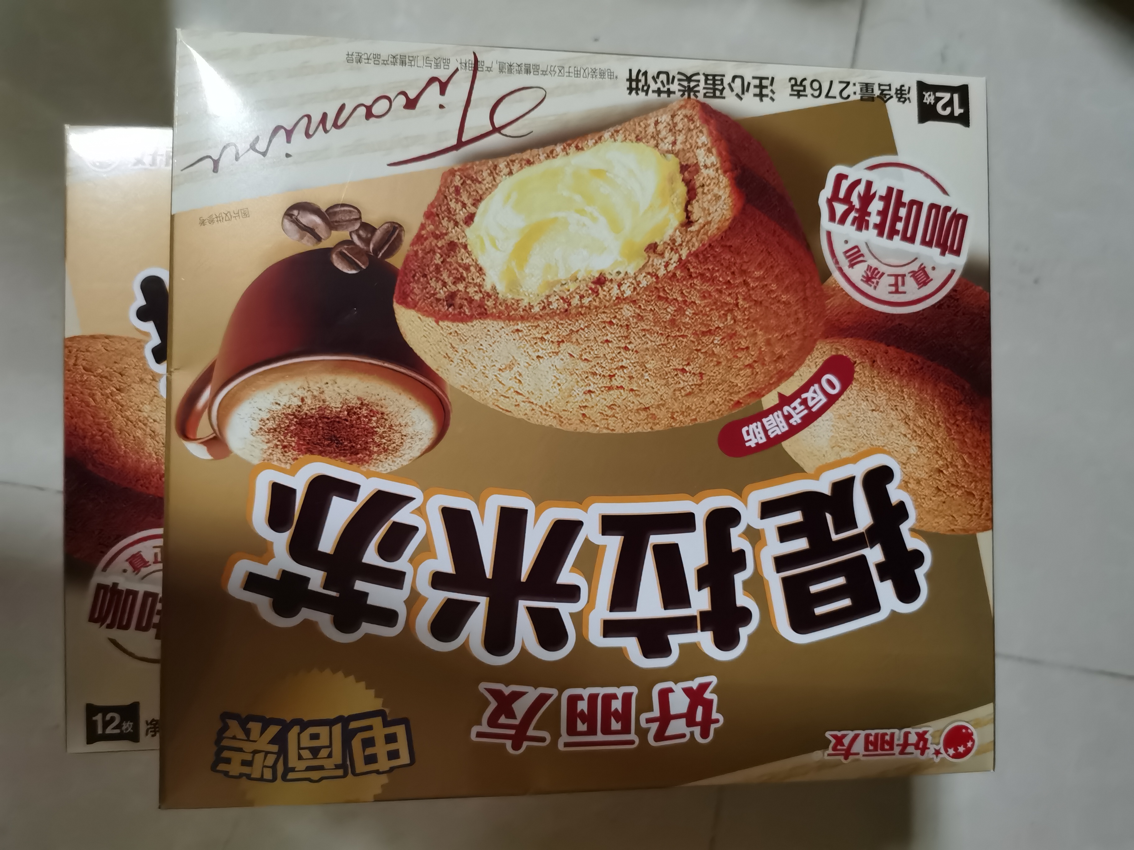 好丽友（ORION）提拉米苏12枚276g 休闲零食营养早餐夹心面包下午茶糕点点心零食 实拍图