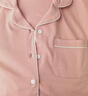 京东京造10A抑菌纯棉睡衣男衣服夏季套装A类一等品50支情侣家居服浅粉S 实拍图