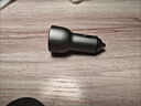 绿联车载充电器 汽车点烟器转换器一拖二车充50w双PD快充头 适用苹果17华为小米 实拍图