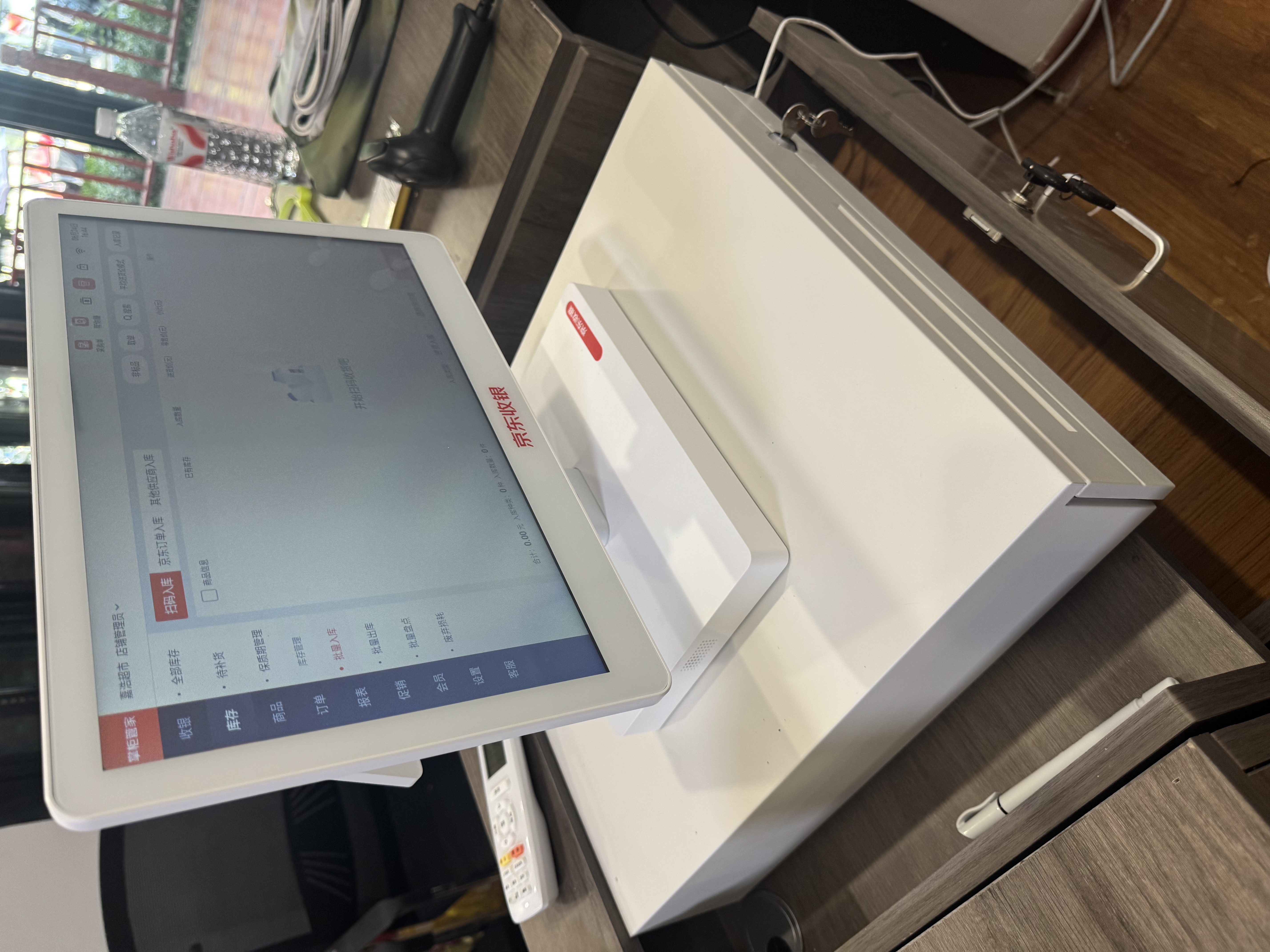 京东收银 K6收银机超市收款机零售收银一体机便利店收银系统管理一体机触摸屏单屏京东收银收银机 新款K6双屏收银机+扫码枪+小票机+标签机 官方标配 实拍图