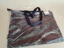 得力（deli）办公会议包事务包文件包 大容量商务拉链手提袋公文包 男女缎面材质防水耐磨电脑隔层 蓝色 实拍图