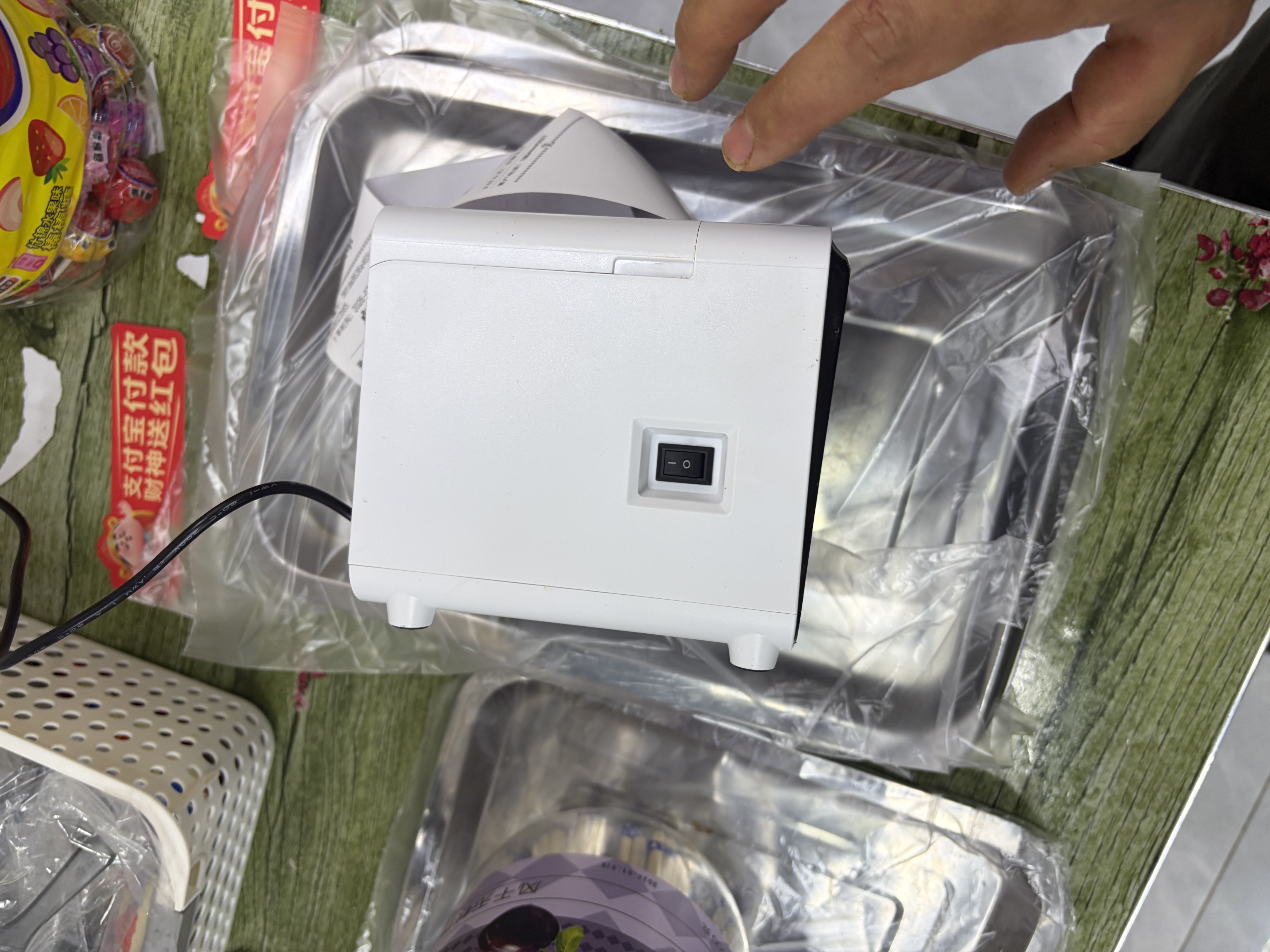 大趋智能外卖打印机美团京东抖音饿了么淘闪购秒送全自动接单小票蓝牙无线云打印 P7WIFI白 实拍图