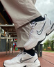 耐克轻便训练鞋秋季健身缓震老爹鞋NIKE AIR MONARCH 4 415445 102白色/金属银/深藏青 36.5 (235mm) 实拍图