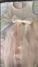 班喜迪女童连衣裙夏装2026新款宝宝公主裙周岁礼服小女孩儿童纱裙子夏季 粉色 【偏小，建议选大一码】 120 实拍图