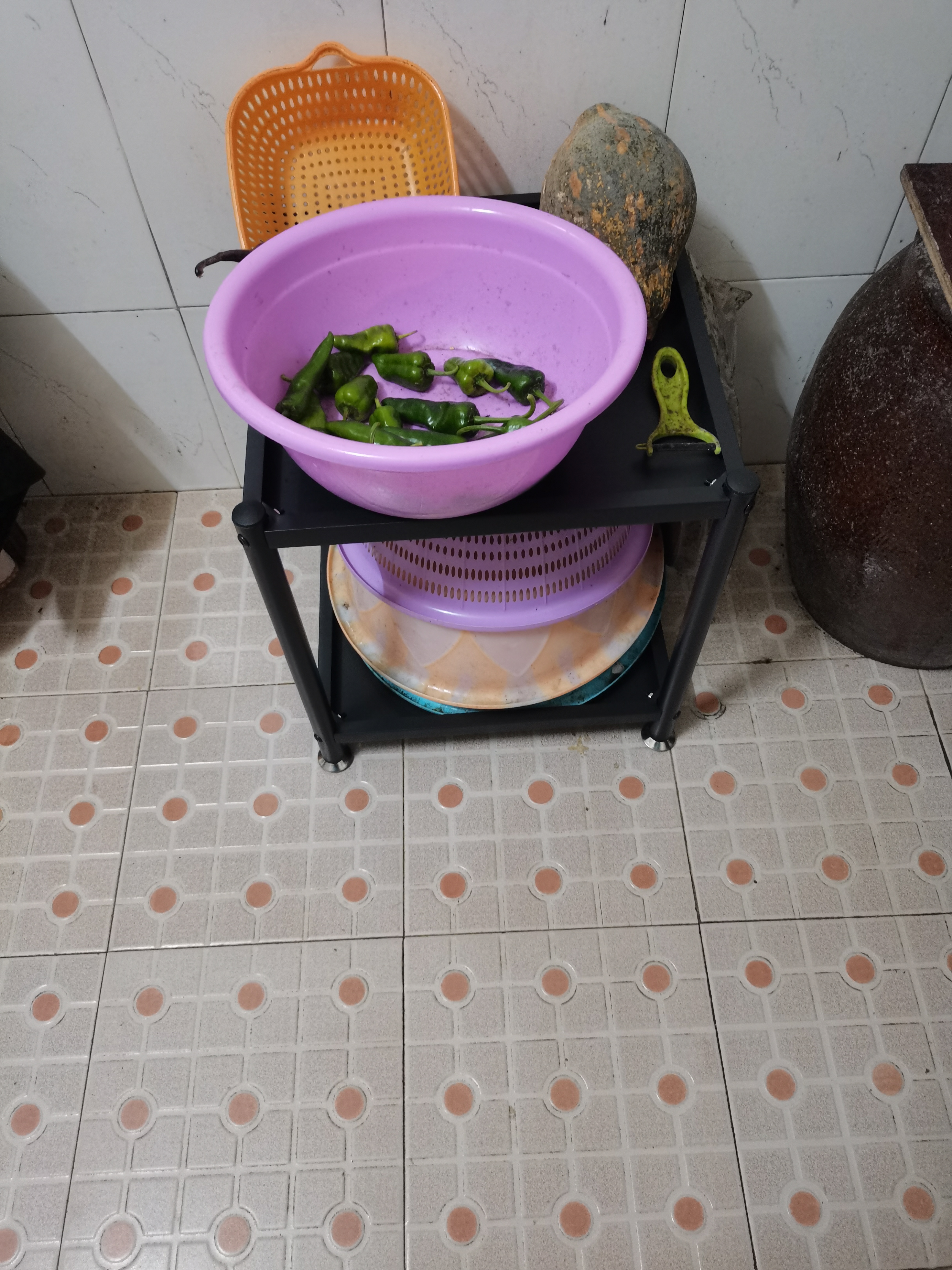 溢彩年华厨房置物架落地移动收纳架子锅架储物架层货架【40*40*45cm】6132 实拍图