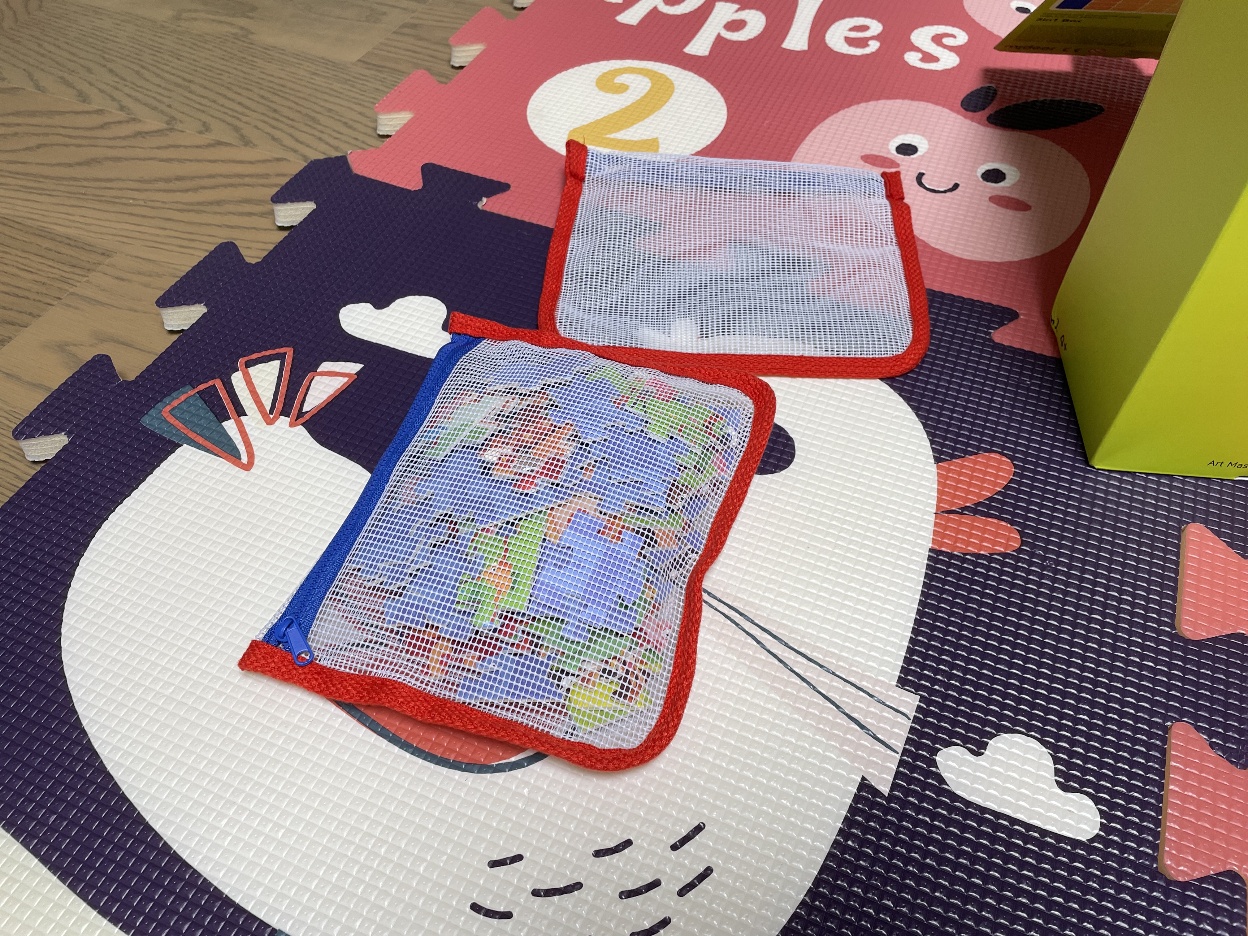 弥鹿（MiDeer）进阶拼图宝宝幼儿早教纸质大块4阶-建筑工地（收纳袋款）儿童礼物 实拍图
