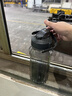 运动水杯子大容量装水壶塑料冷水凉水壶水瓶凉水杯壶健身便携防烫 黑色【加厚耐热防摔】 2.0L 大容量畅饮 实拍图