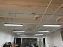 慧卓 办公室吊灯LED长方形长条灯工业风超市店铺商用照明简约现代吊线灯具工业风条形商超工程高亮款 黑色 120*20*6.5cm 38W 实拍图