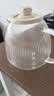 九阳（Joyoung）净萃全玻璃0胶水养生壶  办公室多功能煮茶器花茶壶 烧水壶恒温冲奶电热水壶 24h预约 1L WY107 实拍图
