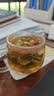 富光花茶杯 男女士茶水分离杯子 双层办公泡茶玻璃杯带把高硼硅水杯 实拍图