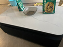 威尼奥岩板茶几客厅轻奢高级感移动实木茶几小户型家用现代简约办公室 120cm双抽雪山白岩板+黑柜 实拍图
