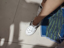 斯凯奇（Skechers）七夕情人节礼物洞洞鞋女鞋夏季厚底泡泡鞋沙滩鞋凉鞋包头凉拖鞋 实拍图