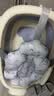 babycare婴儿洗澡盆坐浴盆洗澡神器可折叠浴盆游泳洗澡桶浴盆+浴垫 冰川蓝 实拍图