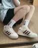 adidas NY 90 STRIPES经典运动板鞋男女阿迪达斯三叶草   汉玉白/红色/金色   39 实拍图