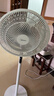 美的（Midea）【飓风节能】七叶柔风立式电风扇/家用轻音落地扇/台式小型风扇/大风力遥控定时摇头风扇 SAH35BSJ 实拍图