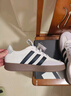 adidas「T头鞋」BARREDA休闲板鞋德训鞋男女阿迪达斯官方轻运动   灰色/黑色/树脂黄   43 实拍图