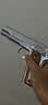 正品2026全新升级顶配AQK1911金属钨钢色高端老兵纪念品玩具礼物 黄花梨实木-护目 实拍图