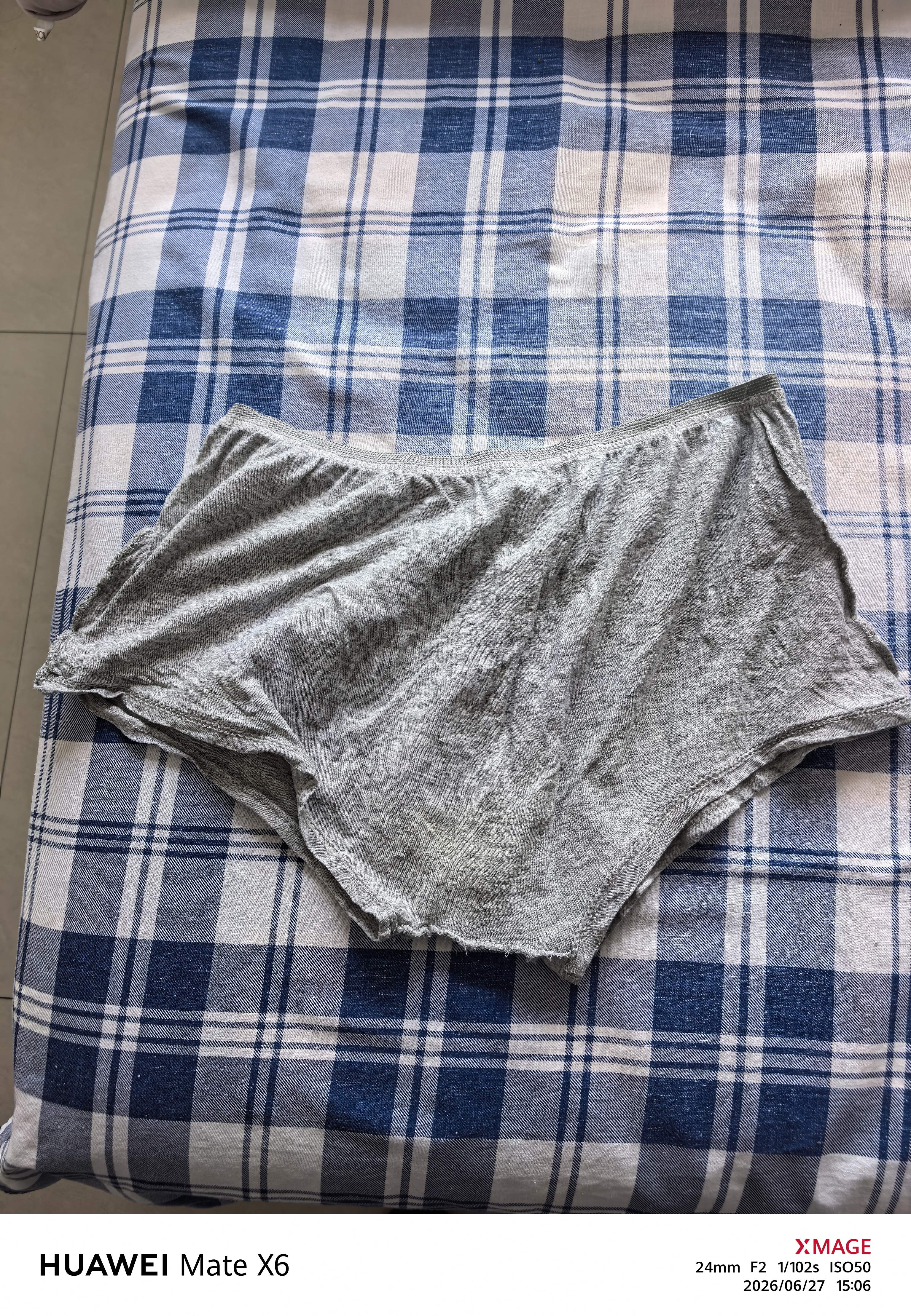 Freego纯棉平角一次性内裤男全棉灭菌免洗独立装旅行商务男灰平角2XL 实拍图