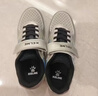 卡尔美（KELME）儿童足球鞋TF碎钉魔术贴免系带防滑耐磨球鞋 金属银黑  35  实拍图
