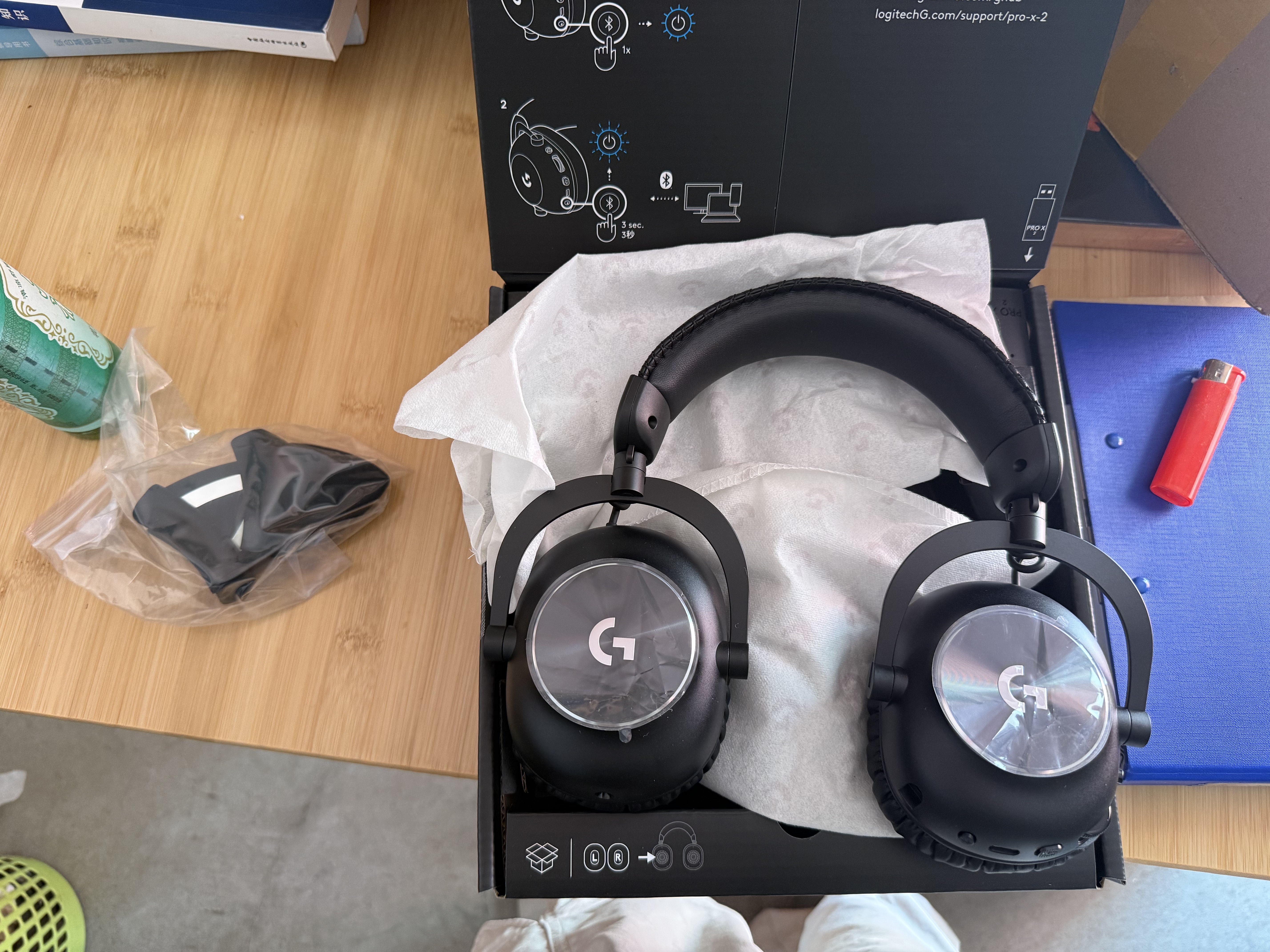罗技（G）PRO X 2代无线蓝牙三模游戏耳机麦克风狗屁香GPX2二代电竞耳机7.1环绕声电脑头戴式送男生男友情人 GPRO X 2代黑色【萌宠猫耳版】 实拍图