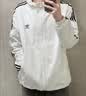 adidas通勤百搭经典休闲运动连帽夹克外套男女春夏阿迪达斯三叶草 亮白   XS 实拍图