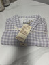 MUJI[自营限定款]女士无侧缝 双层纱织睡衣 纯棉家居服 薰衣草色 XL 实拍图
