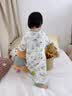 欧孕（OUYUN）婴儿睡袋夏季薄款竹棉纱布分腿新生儿防惊跳包被 四二 熊猫90*52 实拍图