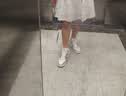 耐克NIKE休闲鞋女子减震COURT VISION 中帮板鞋CD5436-108银白37.5 实拍图