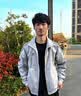 adidas宽松日常舒适运动夹克外套男女春季新款阿迪达斯官方三叶草   浅灰 (推荐选大一码)   S 实拍图