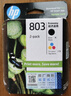 惠普（HP）803原装黑彩套装墨盒 适用hp deskjet 1111/1112/2131/2132/2621/2622打印机 实拍图