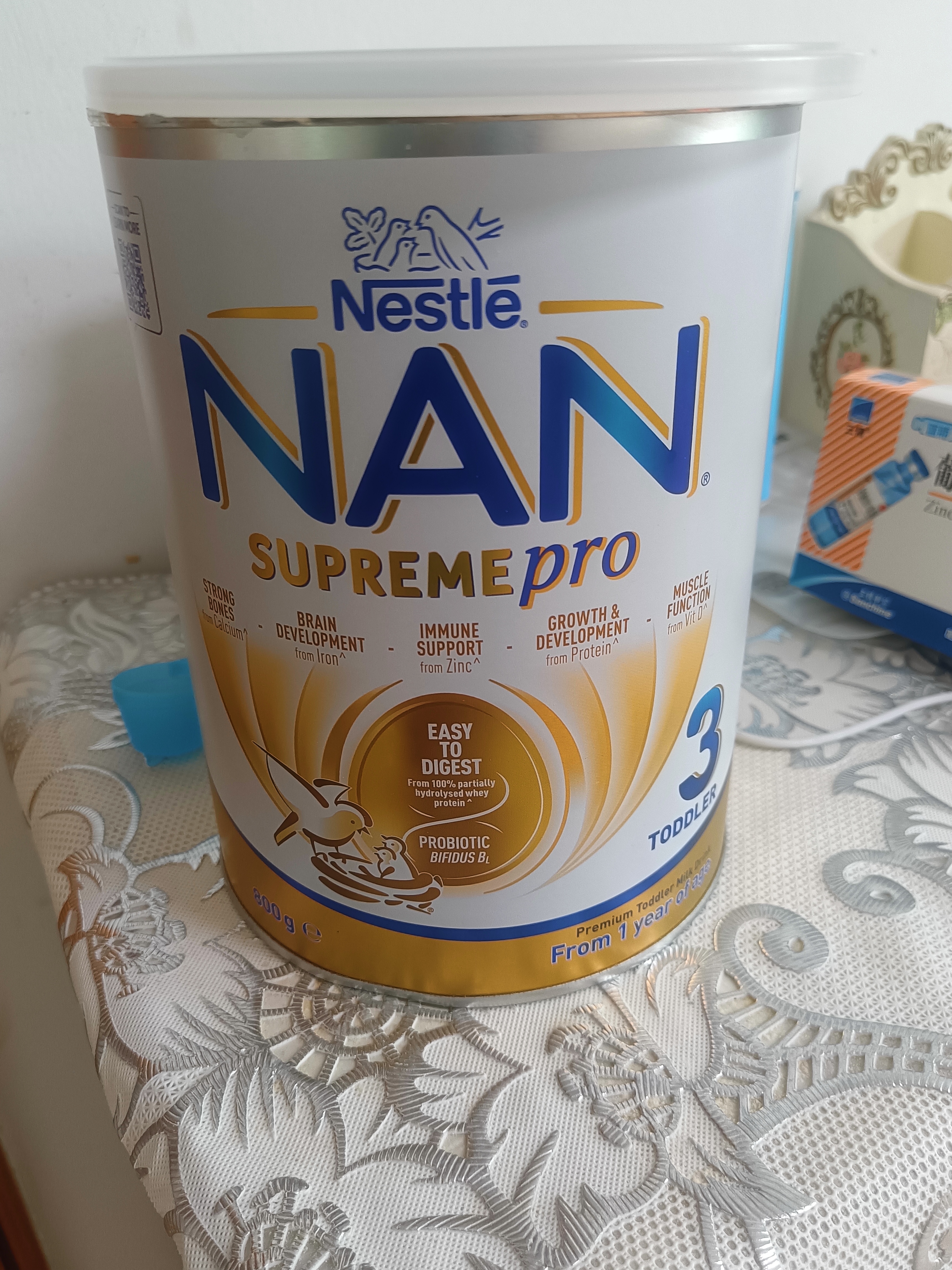 雀巢（Nestle）澳版超级能恩适度水解活性益生菌婴幼儿奶粉3段800g*6罐 超启宝宝 实拍图