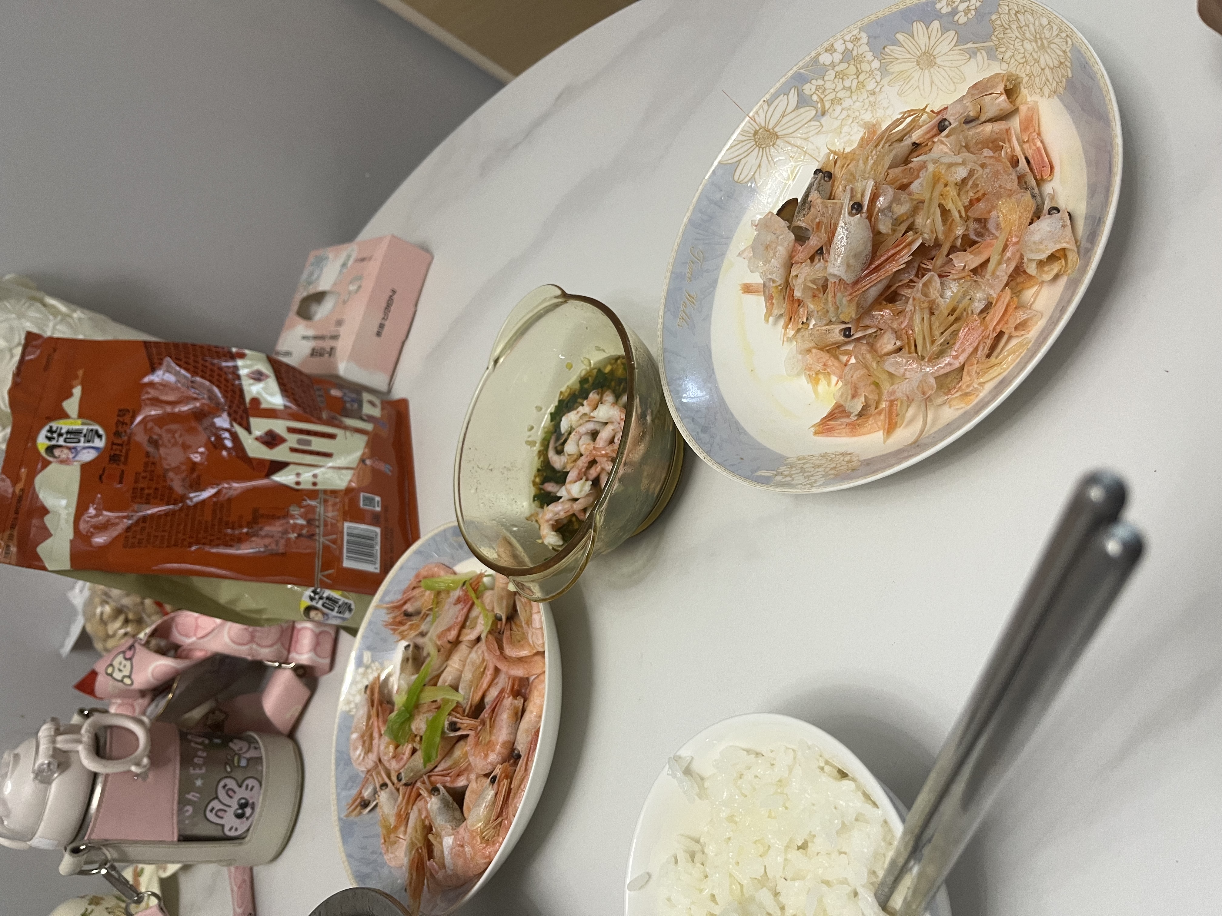 禧美海产熟冻北极甜虾净重3斤装/盒 150/180小号规格 MSC认证 轻食 海鲜 实拍图