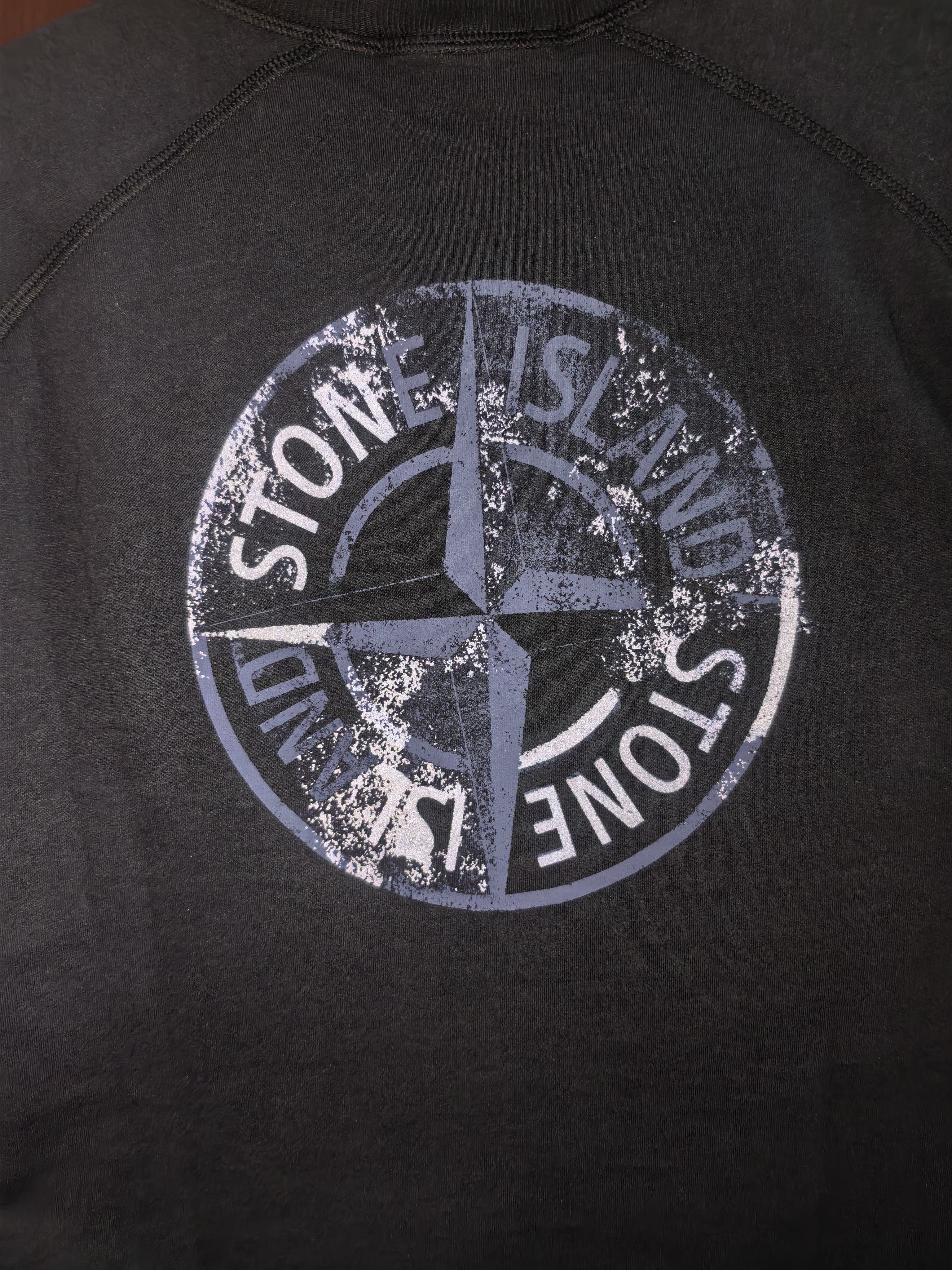 STONE ISLAND 石头岛  男士logo印花背面反光徽标短袖T恤 海军蓝 V0020 M (推荐体重115-130斤) 晒单实拍图