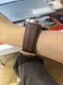 华为（HUAWEI）表带适用于Watch GT4真皮运动手表新款女士时尚简约B5硅胶替换表带氟胶橡胶替换表带 华为GT4真皮表带-摩卡棕(18mm)简装 实拍图