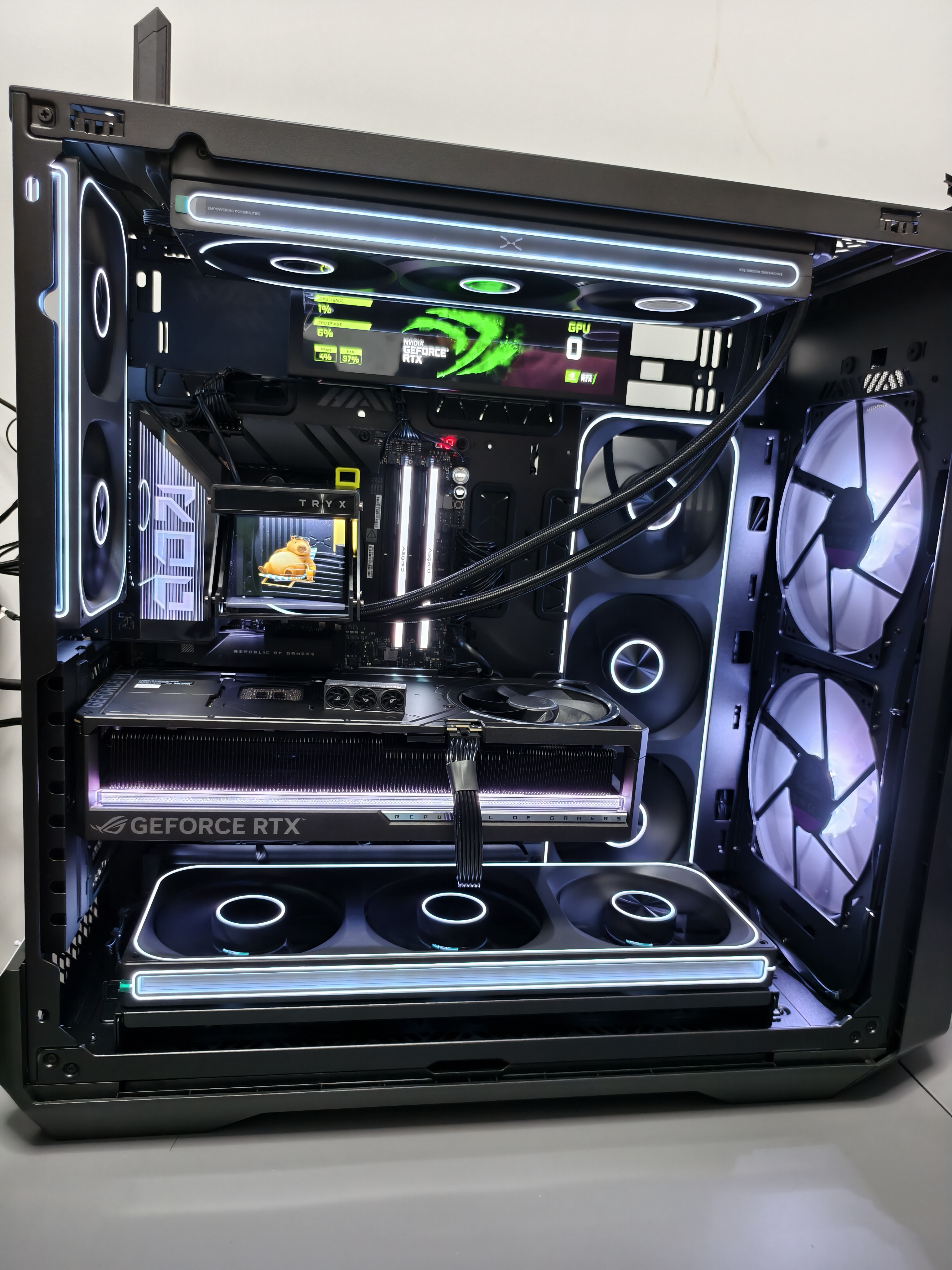 酷冷至尊（CoolerMaster）HAF700 EATX全塔电脑机箱 支持480散热水冷/15x风扇位/9xSSD位/免工具安装/4090 实拍图