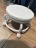 【京喜甄选】椅子万向轮美缝凳子带轮旋转擦地矮凳美甲修脚凳滑轮 儿童凳-米白色款 实拍图