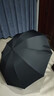 天堂伞 双人雨伞三折 雨伞加大加固三折雨伞全钢十骨大伞 乌木黑 实拍图